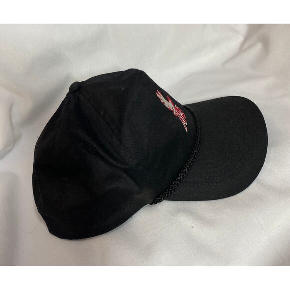 Vintage Embroidered F-15 Eagle Black Adjustable Baseball Cap Trucker Hat - Picture 4 of 7